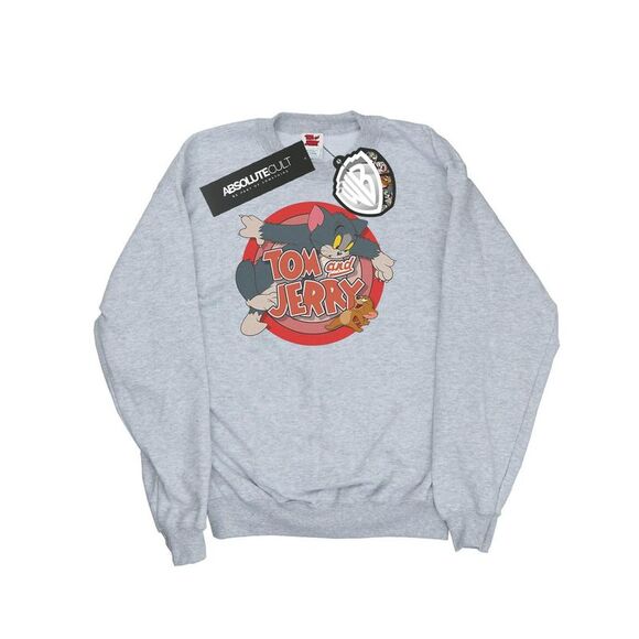 Tom And Jerry Girls Classic Catch Sweatshirt / Sports Grey